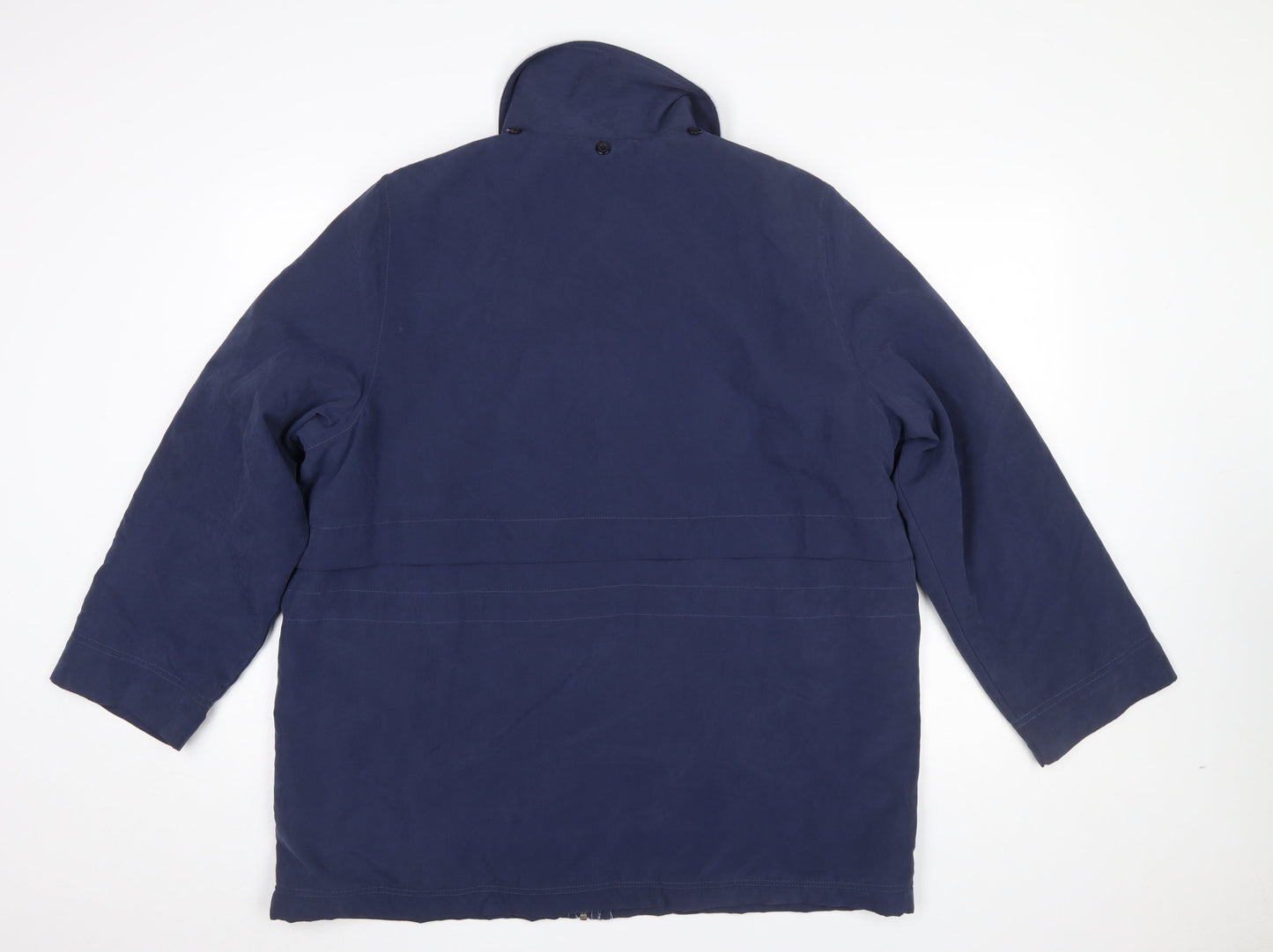 Mens UK Size 16 Plus Marks and Spencer Blue Parka Coat
