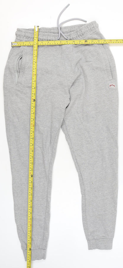 883 Police Mens Grey Marl Jogger Sweatpants M Comfy Cotton Blend