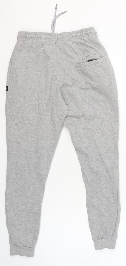 883 Police Mens Grey Marl Jogger Sweatpants M Comfy Cotton Blend