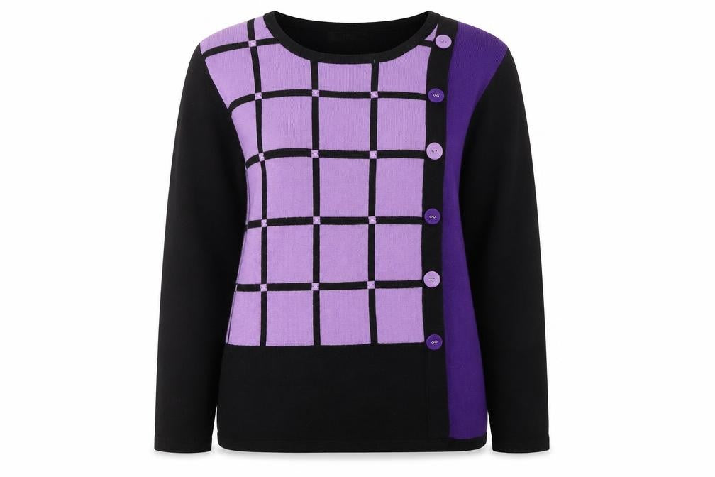 Womens UK Size M Mudflower Purple Pullover Jumper