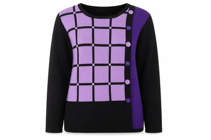 Womens UK Size M Mudflower Purple Pullover Jumper