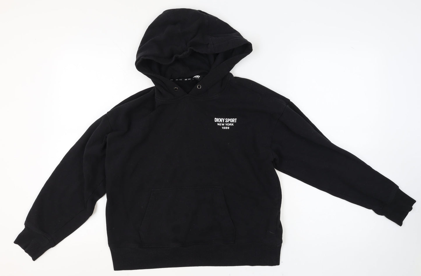 Boys UK Size S DKNY Black Pullover Hoodie