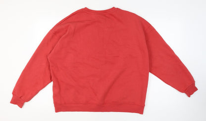 Womens UK Size M Primark Red Pullover Jumper