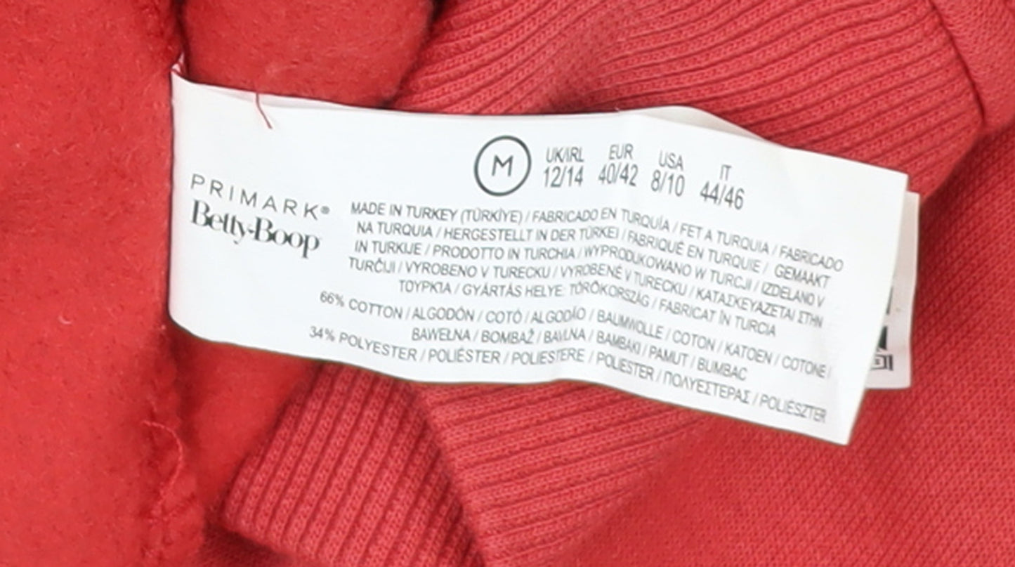 Womens UK Size M Primark Red Pullover Jumper