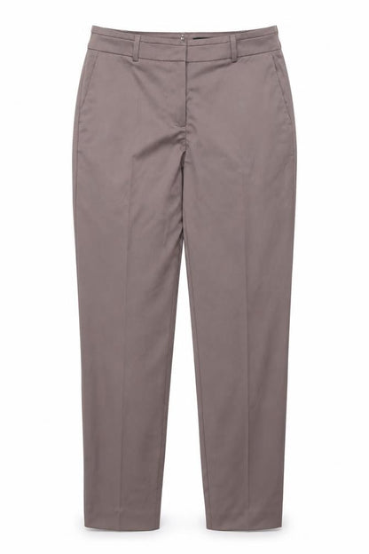 Womens UK Size 8 Comma Regular Fit Dress Pants Brown Trousers