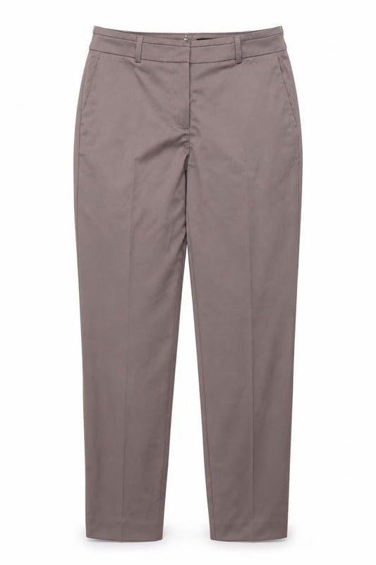 Womens UK Size 8 Comma Regular Fit Dress Pants Brown Trousers