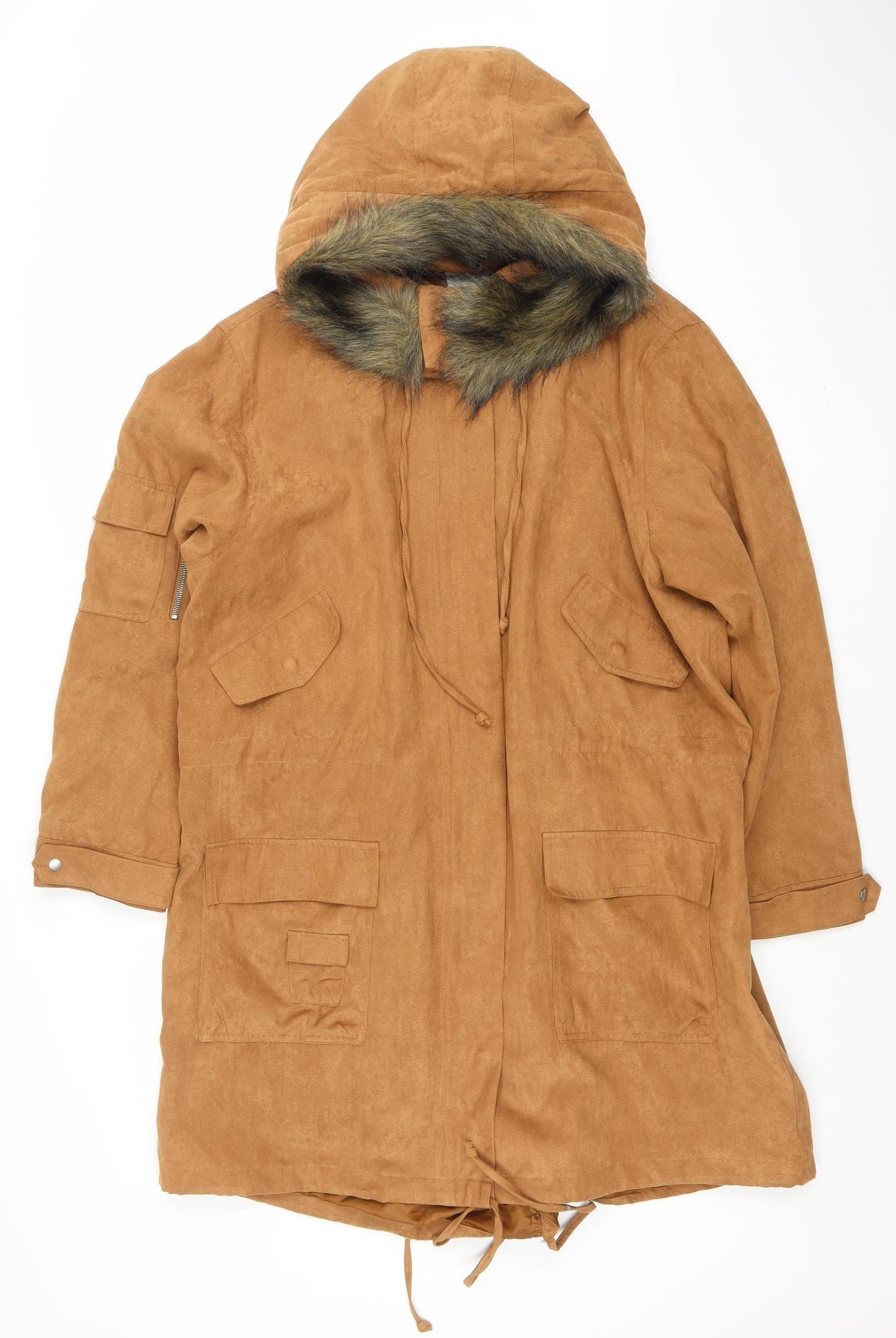 Womens UK Size 18 Togener Brown Parka Coat