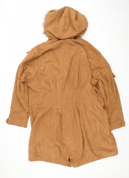 Womens UK Size 18 Togener Brown Parka Coat