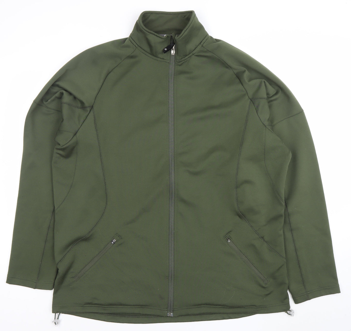 Mens UK Size 2XL Sunuce Green Full Zip Sweatshirt