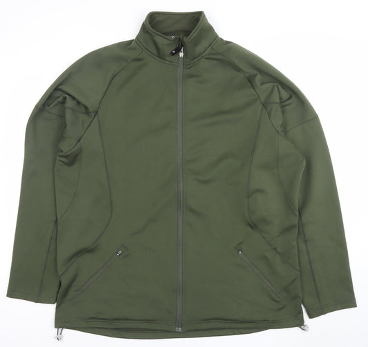 Mens UK Size 2XL Sunuce Green Full Zip Sweatshirt