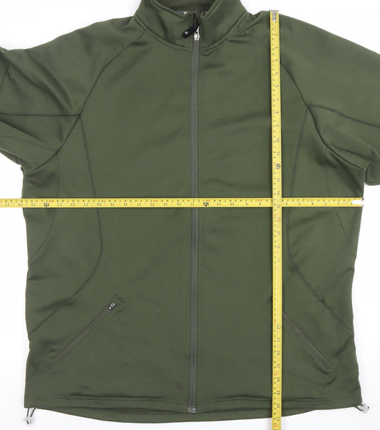 Mens UK Size 2XL Sunuce Green Full Zip Sweatshirt