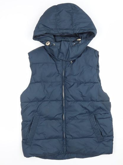 Mens UK Size M H&M Blue Puffer Jacket