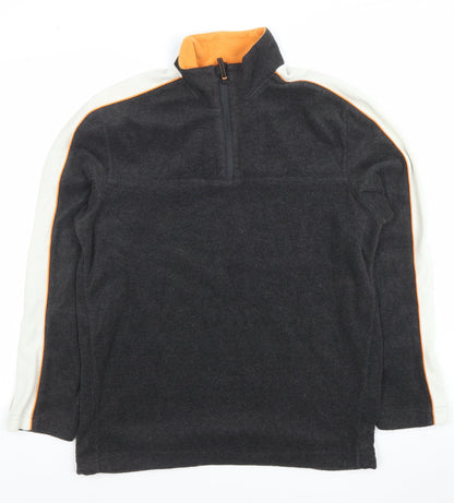 Mens UK Size M Active Sports Black Pullover Sweatshirt
