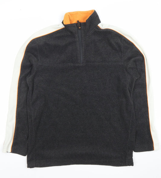 Mens UK Size M Active Sports Black Pullover Sweatshirt