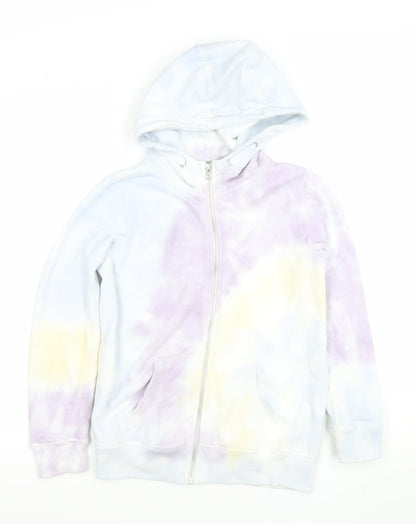 Girls UK Size 11 Years NEXT Multicoloured Full Zip Hoodie