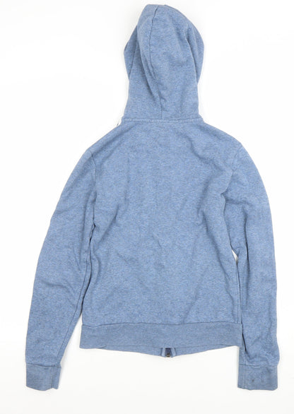 Womens UK Size XS adidas Blue Full Zip Hoodie