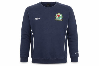 Umbro Boys Navy Blue Sweatshirt 14 Years Pullover Cotton Blend Football Top