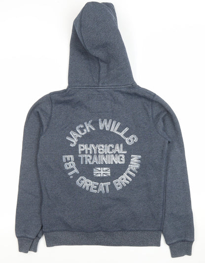 Womens UK Size M Jack Wills Blue Pullover Hoodie