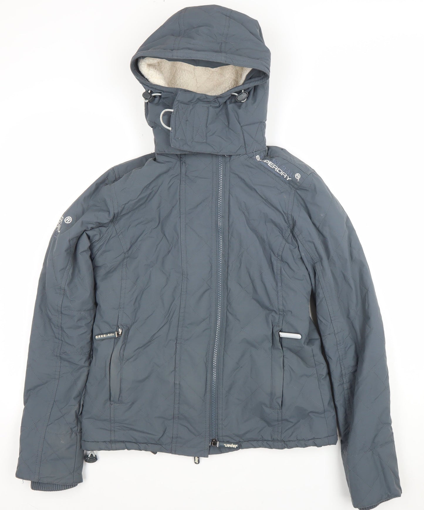 Mens UK Size S Superdry Grey Puffer Jacket