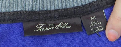 Mens UK Size M Jacques Vert Blue 1/4 Zip Sweatshirt
