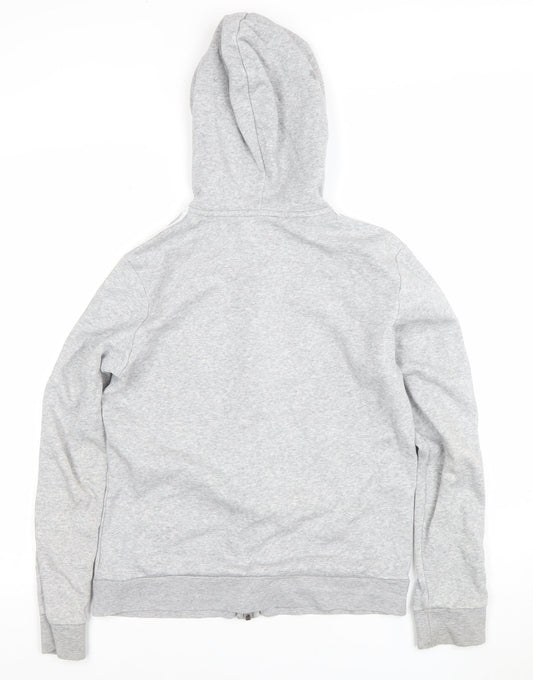 Womens UK Size 12-14 adidas Grey Full Zip Hoodie