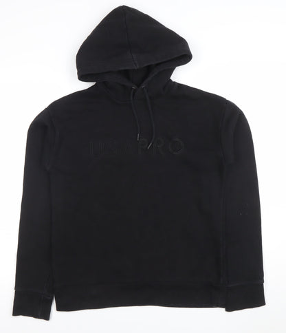 Unisex Adults UK Size S USAPRO Black Pullover Hoodie