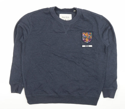Womens UK Size 10 Jack Wills Blue Pullover Sweatshirt