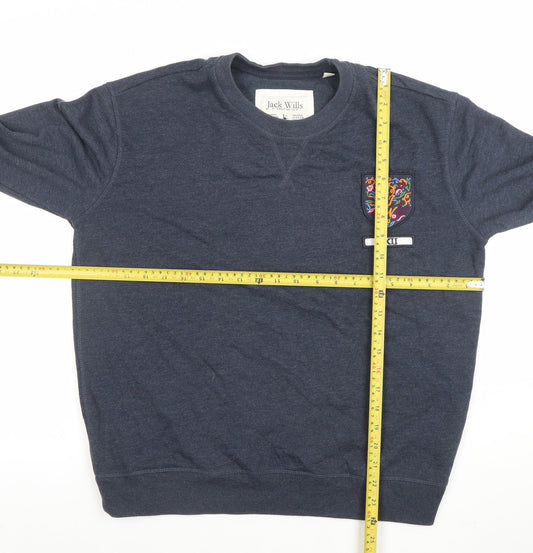 Womens UK Size 10 Jack Wills Blue Pullover Sweatshirt