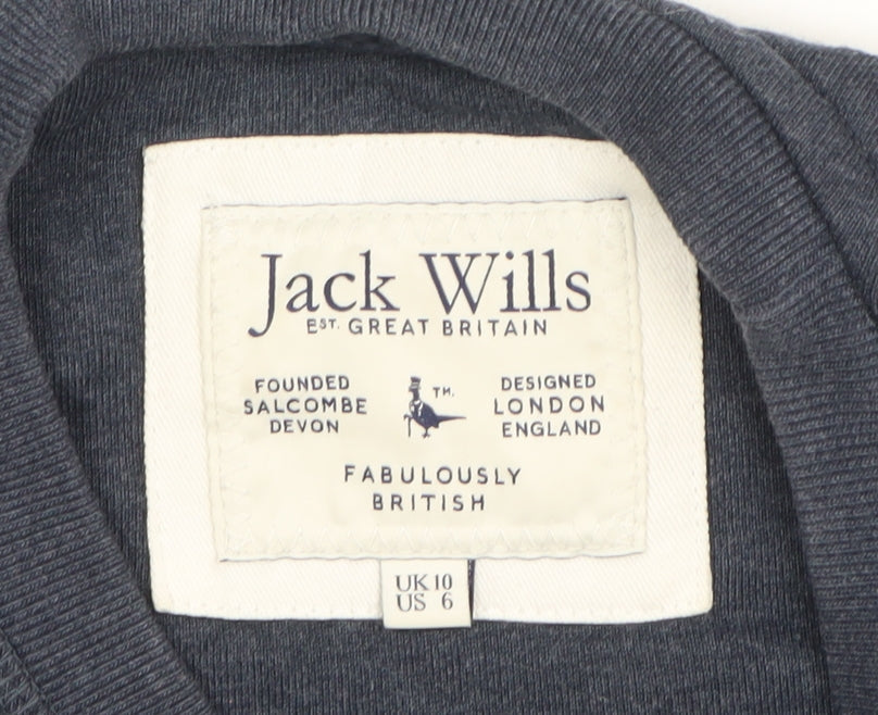 Womens UK Size 10 Jack Wills Blue Pullover Sweatshirt
