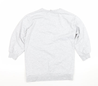 Harry Potter Girls Grey Hogwarts Pullover Sweatshirt 7-8 Years