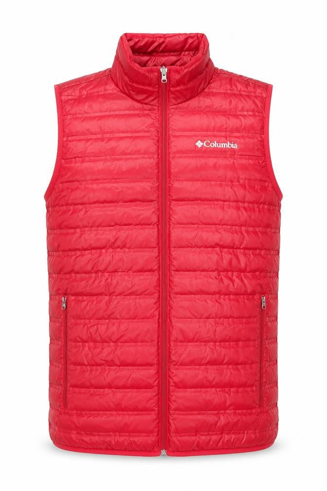 Mens UK Size S Columbia Red Puffer Jacket