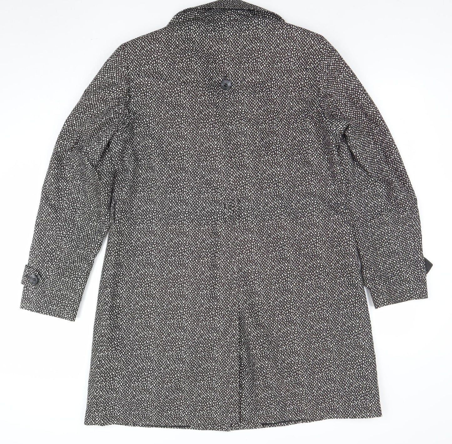 Womens UK Size 16 Marks and Spencer Black Overcoat