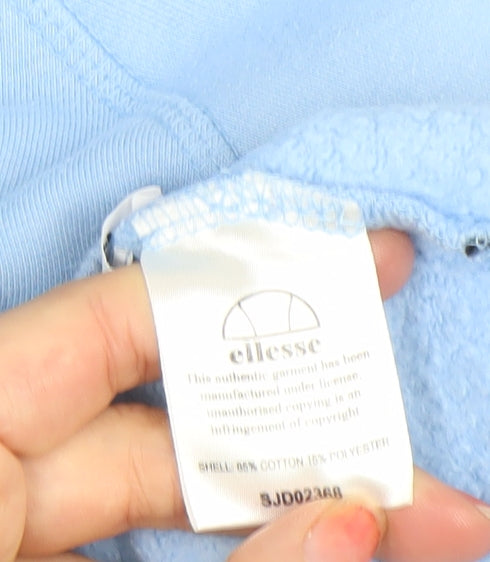 Womens UK Size 12 ellesse Blue Pullover Hoodie