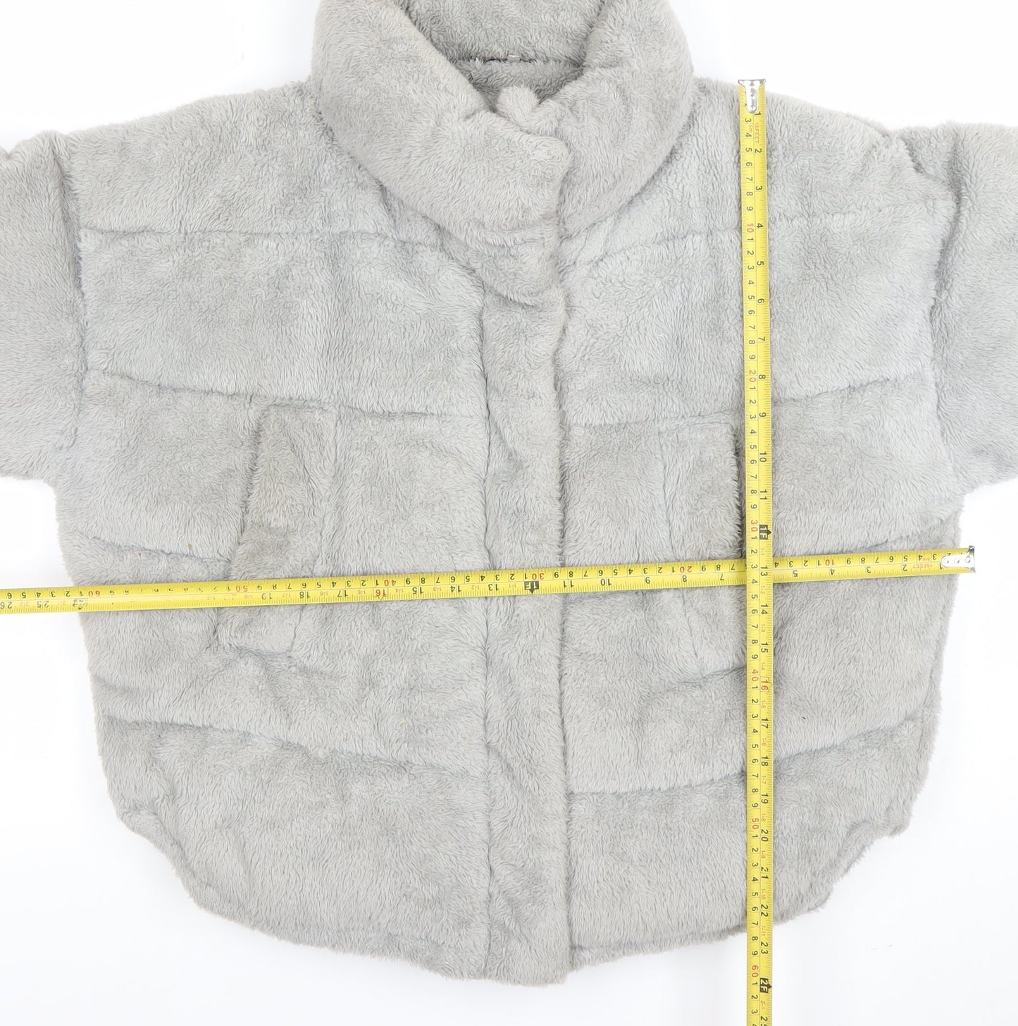 Womens UK Size S Light Before Dark Grey Puffer Jacket