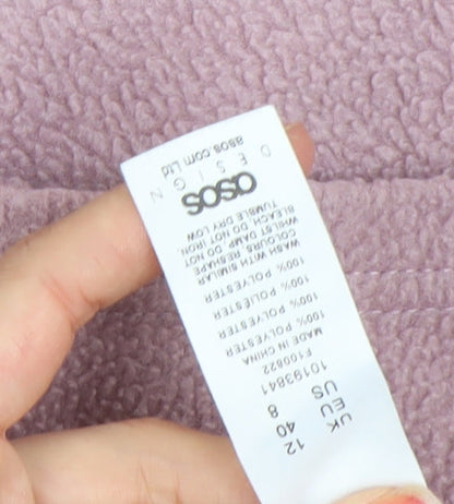 Womens UK Size 12 ASOS Design Pink Basic Jacket
