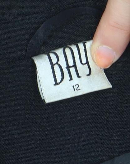 Womens UK Size 12 Bay Regular Black Blazer
