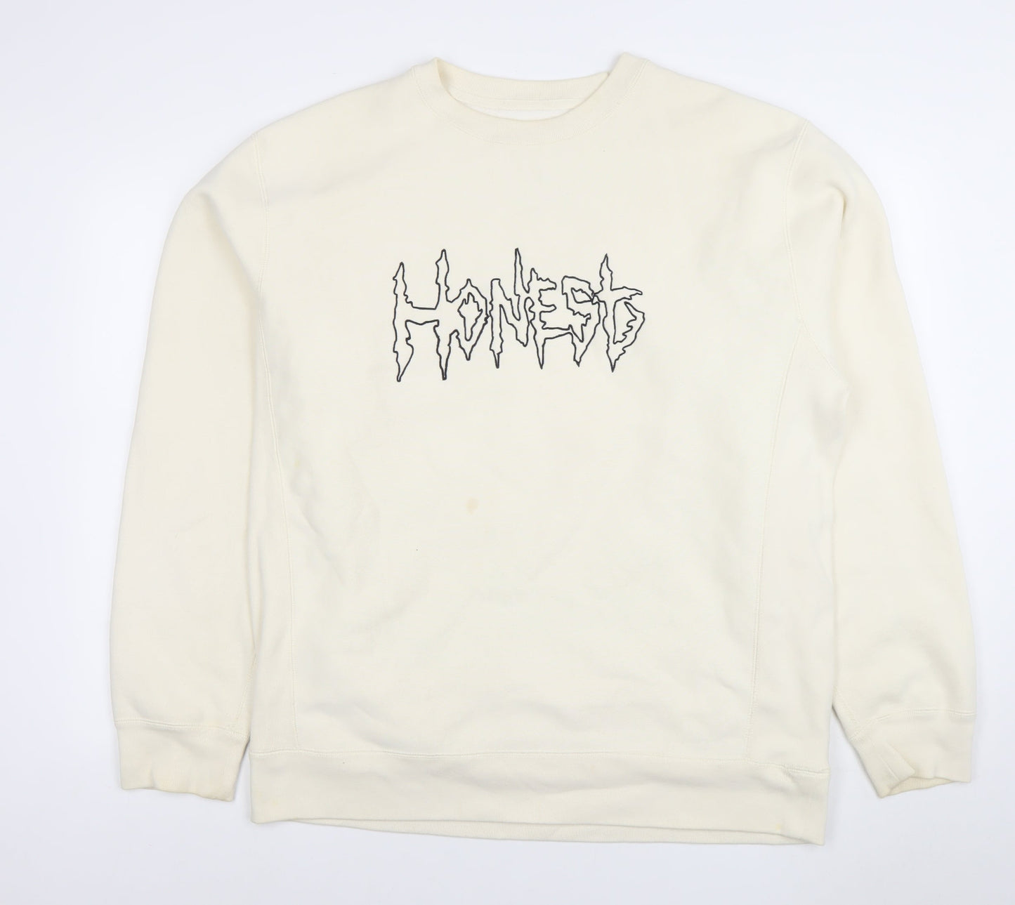 Mens UK Size XL Honest Skateboards Ivory Pullover Sweatshirt