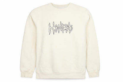 Mens UK Size XL Honest Skateboards Ivory Pullover Sweatshirt