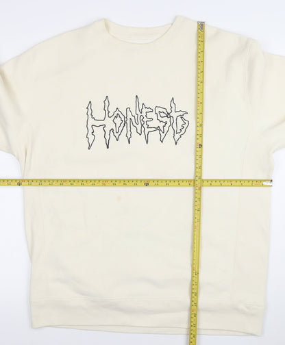 Mens UK Size XL Honest Skateboards Ivory Pullover Sweatshirt