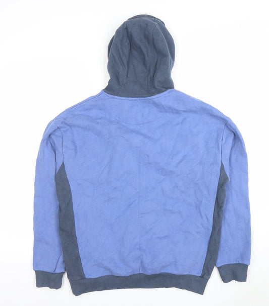 Boys UK Size 7-8 Years Marks and Spencer Blue Pullover Hoodie