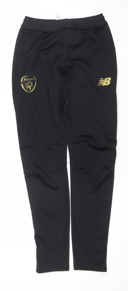 New Balance Boys Black XL Track Pants Football Training Tapered Fit