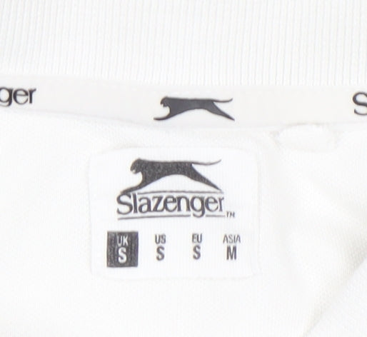 Mens UK Size S Slazenger Cotton Blend Polo Shirt