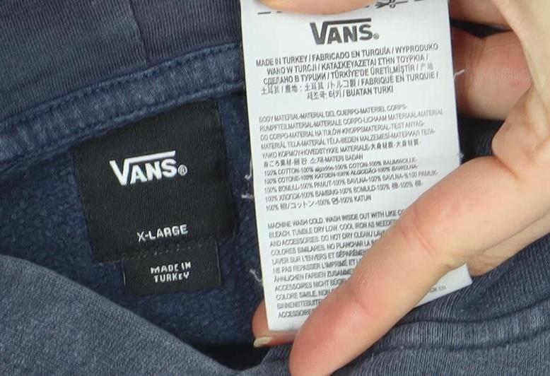 Boys UK Size XL VANS Blue Pullover Hoodie