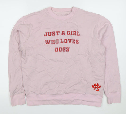 Womens UK Size S Armedangels Pink Pullover Sweatshirt