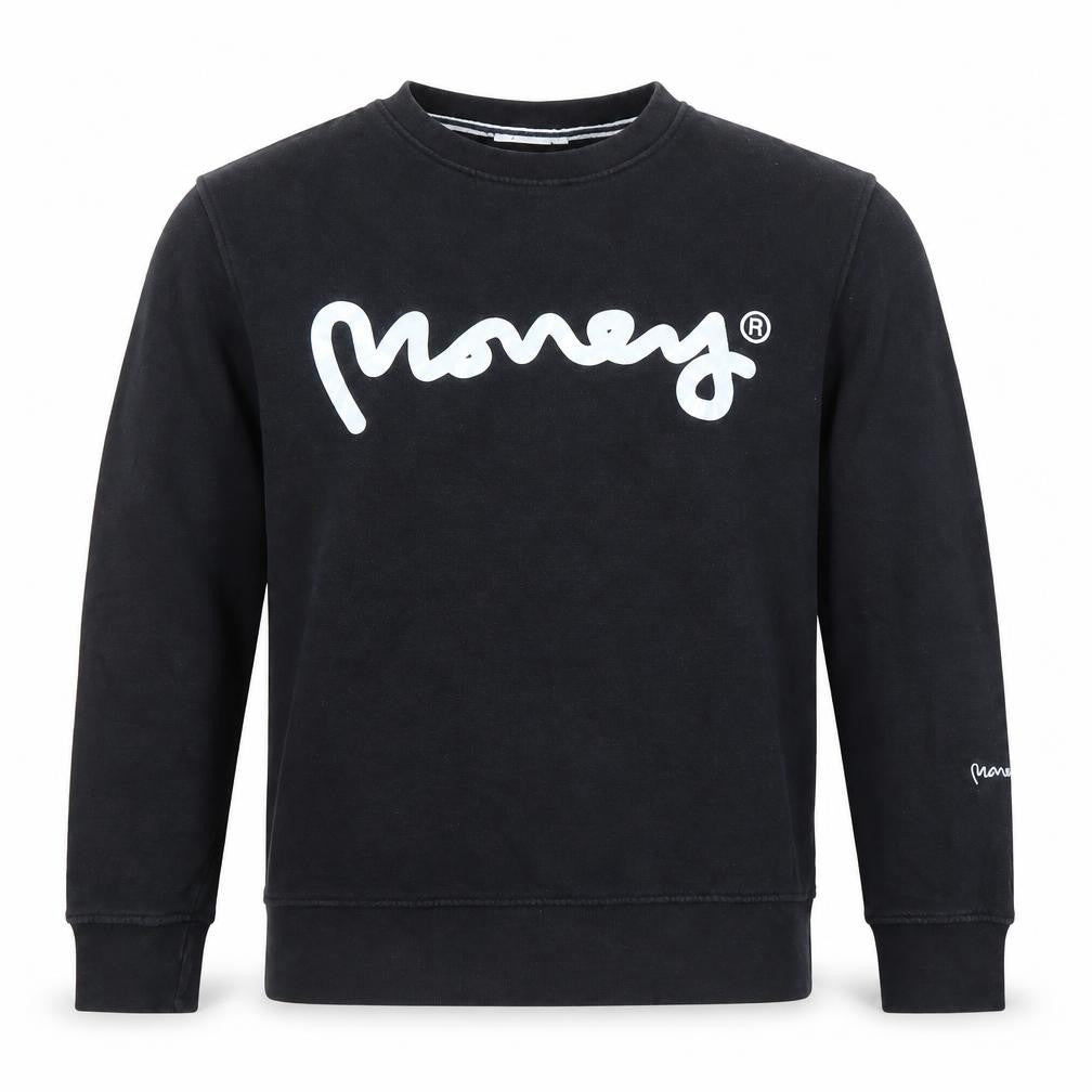 Mens UK Size S Money Black Pullover Sweatshirt