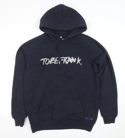 Mens UK Size M TOBEFRANK Blue Pullover Hoodie
