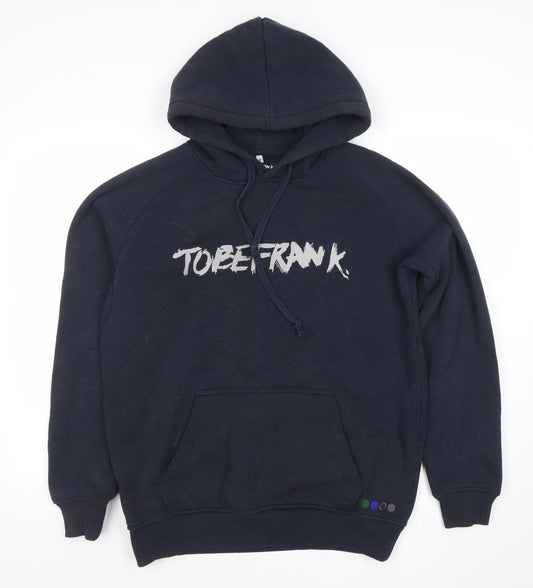 Mens UK Size M TOBEFRANK Blue Pullover Hoodie