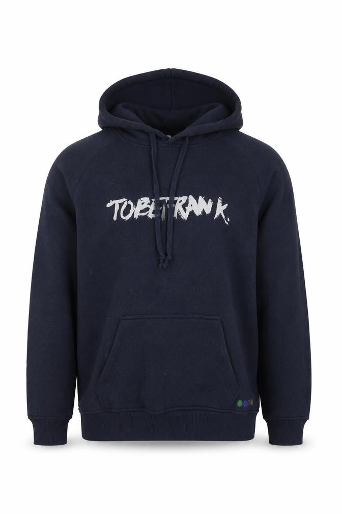Mens UK Size M TOBEFRANK Blue Pullover Hoodie