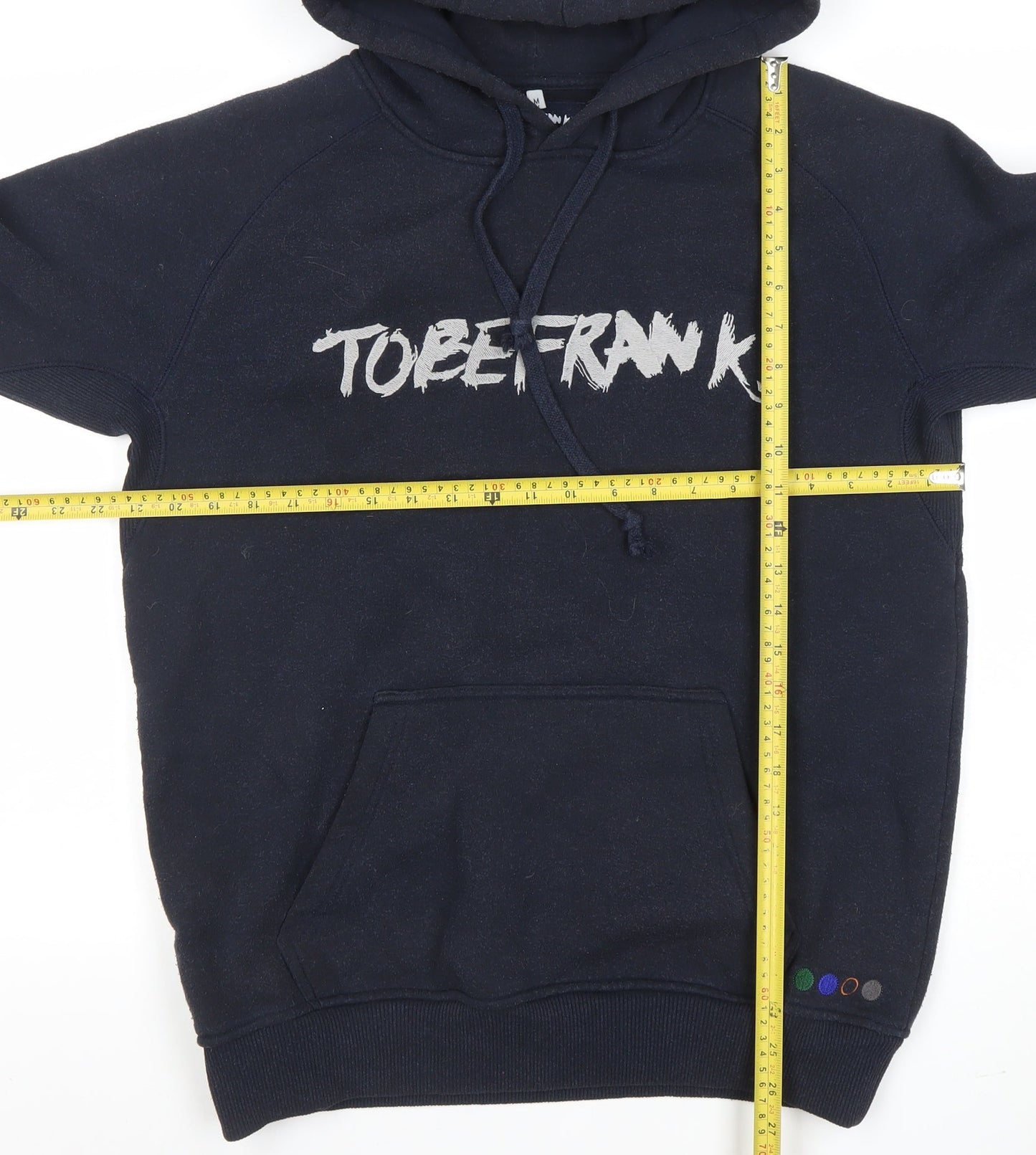 Mens UK Size M TOBEFRANK Blue Pullover Hoodie
