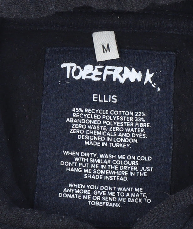 Mens UK Size M TOBEFRANK Blue Pullover Hoodie